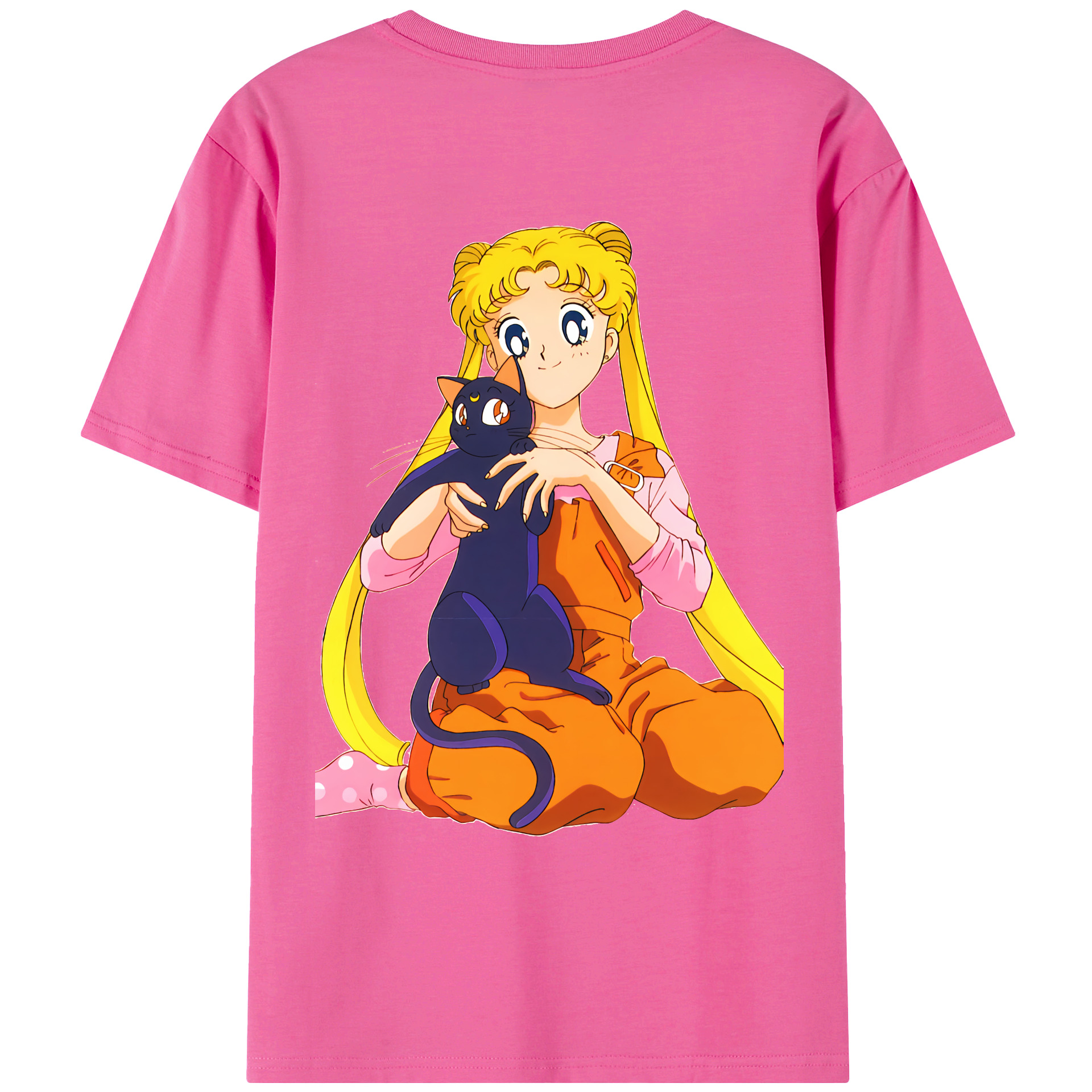 （画像用） 美少女戦士セーラームーン 愛野 美奈子 あいの みなこ Sailor Moon Aino Minako レディース半袖Tシャツ(バックプリント)